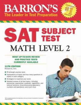 Paperback Barron's SAT Subject Test Math Level 2 Book