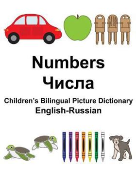 Paperback English-Russian Numbers Children's Bilingual Picture Dictionary Book