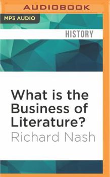 MP3 CD What Is the Business of Literature? Book