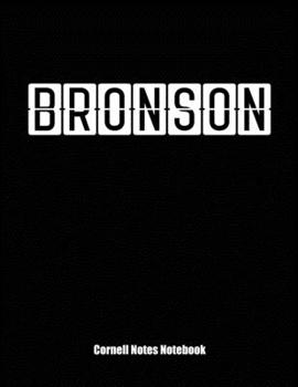 Cornell Notes Notebook : Cornell Note Paper Notebook. Blank Books for College Students. Large College Ruled Medium Lined Journal Note Taking System for School and University. Personalized Name: Bronso