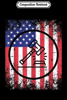 Composition Notebook: Paralegal Dad USA Flag Patriotic  4th of July Gift Journal/Notebook Blank Lined Ruled 6x9 100 Pages