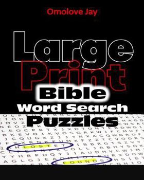 Paperback Large Print Bible Word Search Puzzles [Large Print] Book