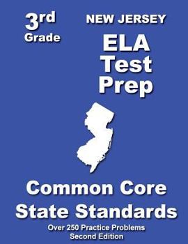 Paperback New Jersey 3rd Grade ELA Test Prep: Common Core Learning Standards Book