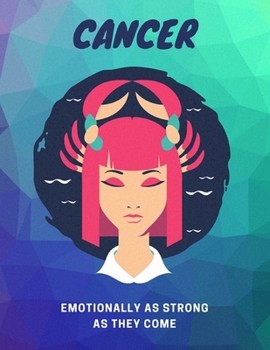 Paperback Cancer, Emotionally as Strong as They Come: Astrology Workout Log Book & Habit Tracker Book