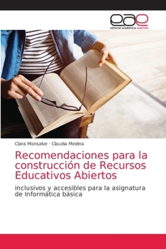 Paperback Recomendaciones para la construcción de Recursos Educativos Abiertos [Spanish] Book