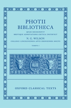 Hardcover Photius: Bibliotheca (Photii Bibliotheca): Volume I Book