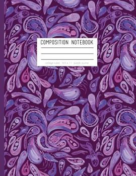 Paperback Purple Journal: 8.5 X 11 Composition Notebook, College Ruled Book