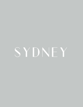 Paperback Sydney: A Decorative Book │ Perfect for Stacking on Coffee Tables & Bookshelves │ Customized Interior Design & Hom Book