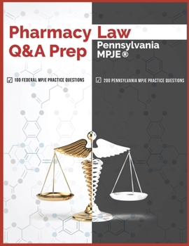 Paperback Pharmacy Law Q&A Prep: Pennsylvania MPJE Book