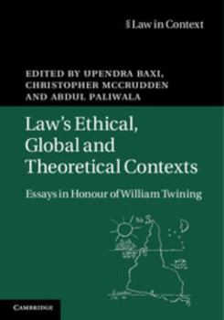 Hardcover Law's Ethical, Global and Theoretical Contexts Book