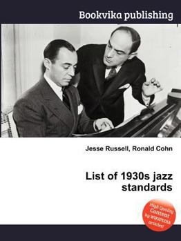 Paperback List of 1930s Jazz Standards Book