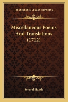 Paperback Miscellaneous Poems And Translations (1712) Book