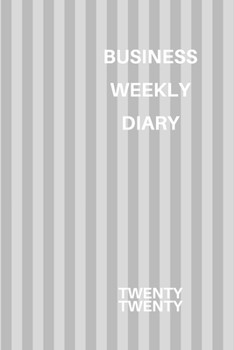 Paperback Business Weekly Diary Twenty Twenty: 6x9 week to a page diary planner. 12 months monthly planner, weekly diary & lined paper note pages. Perfect for t Book
