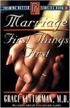 Paperback Marriage: First Things First Book 1 Book