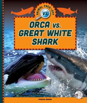 Library Binding Orca vs. Great White Shark Book