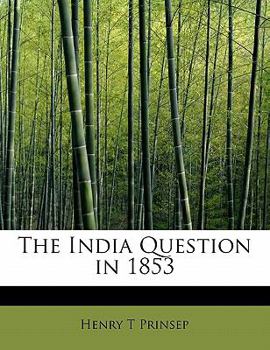 The India Question In 1853