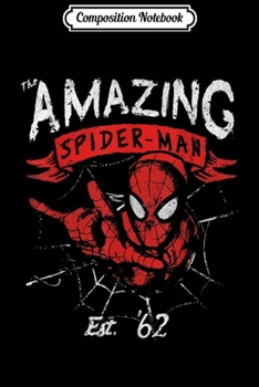 Composition Notebook: Marvel The Amazing Spider-Man Grunge Graphic  Journal/Notebook Blank Lined Ruled 6x9 100 Pages