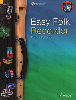 Paperback Easy Folk Recorder Book