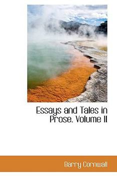 Paperback Essays and Tales in Prose. Volume II Book