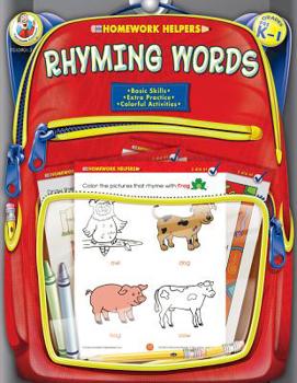 Rhyming Words Color, Trace, and Learn Homework Helper, Grades PreK to 1 (Homework Helpers)