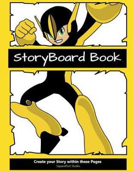 Paperback Storyboard Book: 6 Section Pages to Create your Visual Story Book