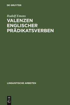 Hardcover Valenzen englischer Prädikatsverben [German] Book