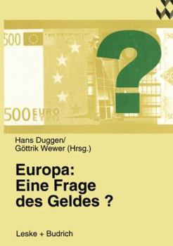 Paperback Europa: Eine Frage Des Geldes? [German] Book