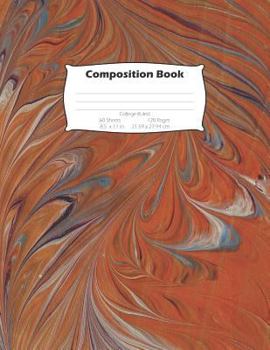Composition Book : College Ruled Composition Marble Notebook, 120-Page, Marble Cover