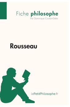 Paperback Rousseau (Fiche philosophe): Comprendre la philosophie avec lePetitPhilosophe.fr [French] Book