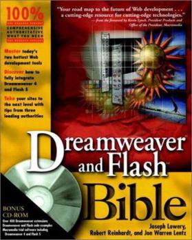 Paperback Dreamweaver and Flash Bible [With CDROM] Book