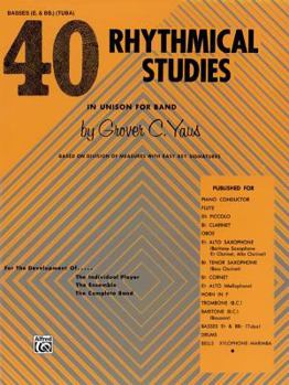 Paperback 40 Rhythmical Studies: Bass (Tuba) Book