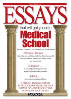 Paperback Essays That Will Get You Into Medical School Book