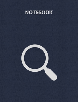 Notebook: Lined Notebook 100 Pages (8.5 x 11 inches), Used as a Journal, Diary, or Composition book - Search