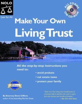 Paperback Make Your Own Living Trust "With CD" [With CDROM] Book