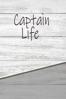 Paperback Captain Life: Personalized Rustic Isometric Dot Notebook 120 Pages 6x9 Book
