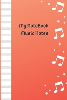 Paperback My NoteBook Music Notes Book