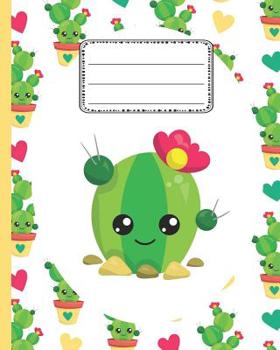 Paperback Kawaii Cactus Notebook: Cute Back to school Wide Ruled Notebook for Girls Book