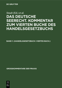 Hardcover (Handelsgesetzbuch: Viertes Buch.) [German] Book