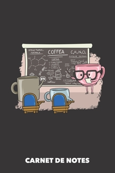 Paperback Carnet de Notes: Leçons sur le café A5 petits carreaux - 120 pages pour amateurs de café (noir) [French] Book