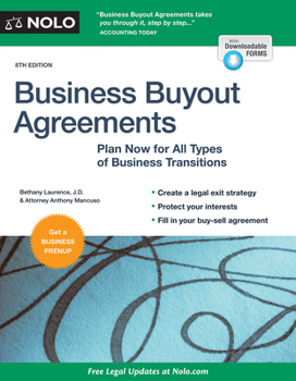 Paperback Business Buyout Agreements: Plan Now for All Types of Business Transitions Book