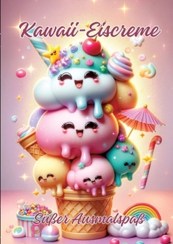 Kawaii-Eiscreme: Süßer Ausmalspaß (German Edition)