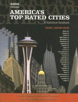 Paperback America's Top-Rated Cities, Volume 1: Southern Region: A Statistical Handbook Book