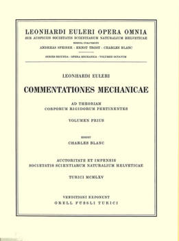 Hardcover Mechanica Sive Motus Scientia Analytice Exposita 1st Part [Latin] Book
