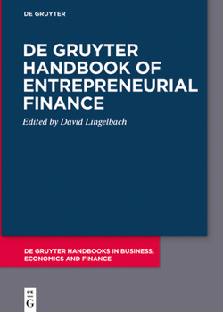 Paperback de Gruyter Handbook of Entrepreneurial Finance Book