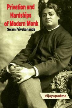 Paperback Privation and Hardships of Modern Monk -Swami Vivekananda Book