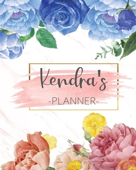 Paperback Kendra's Planner: Monthly Planner 3 Years January - December 2020-2022 - Monthly View - Calendar Views Floral Cover - Sunday start Book