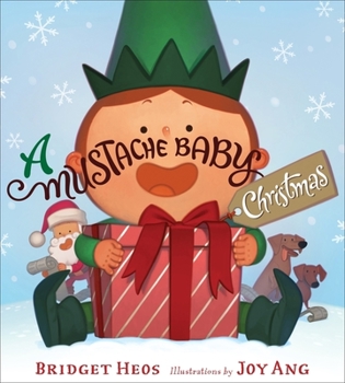 Hardcover A Mustache Baby Christmas: A Christmas Holiday Book for Kids Book