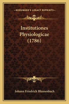 Paperback Institutiones Physiologicae (1786) [Latin] Book