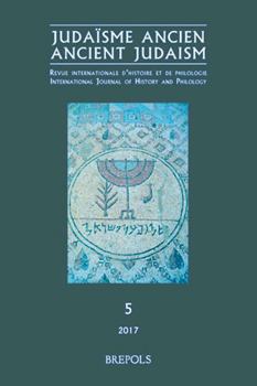 Paperback Judaisme Ancien - Ancient Judaism Volume 5 (2017) [French] Book