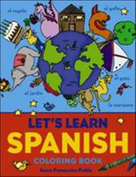 Paperback Let's Learn Spanish Coloring Book